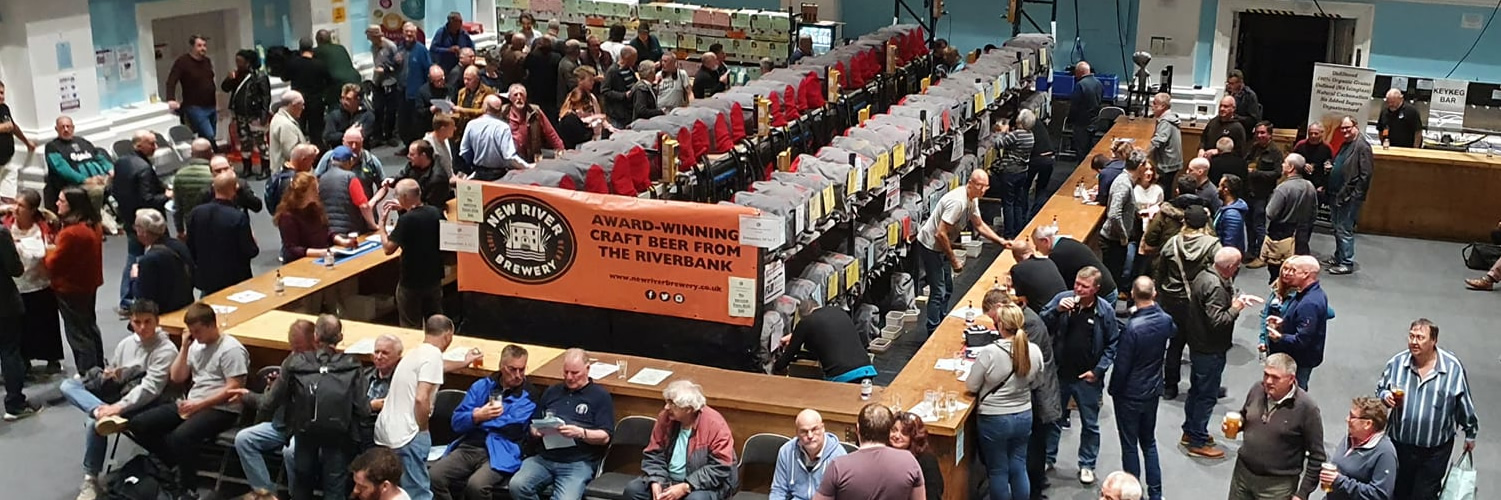 Bedford Beer Festival main bar